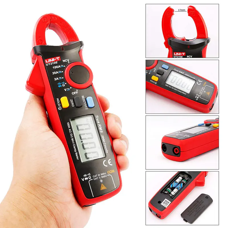 UNI-T UT210E Clamp Meter 1000A AC/DC True RMS Clamp on Meter