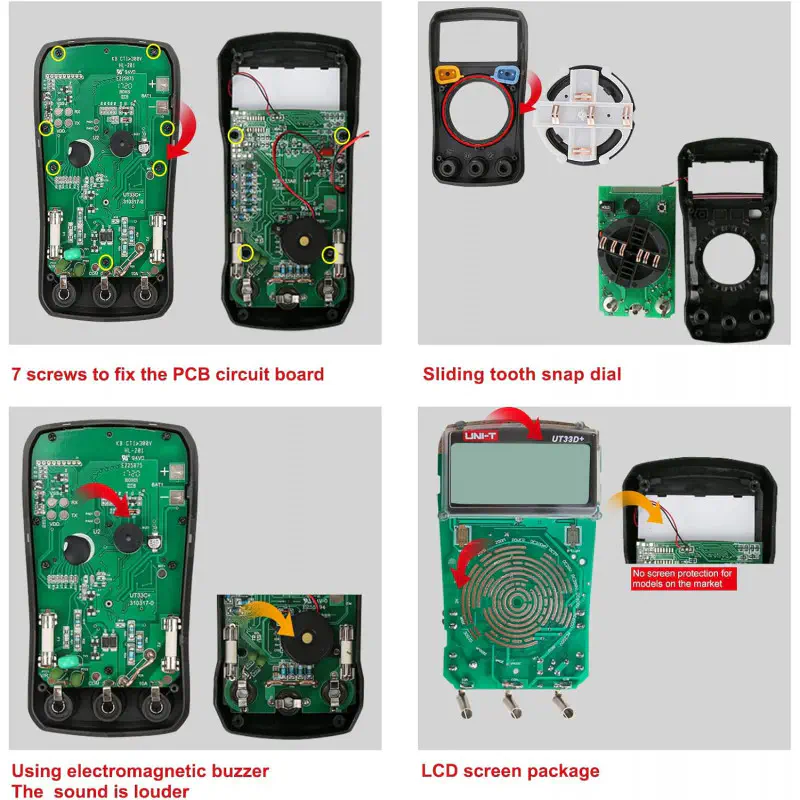 UNI-T UT33A+ Palm Size Digital Multimeter Pocket Size Multimeter Model: UT33A+