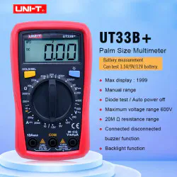 UNI-T UT33B+ Palm Size Digital Multimeter