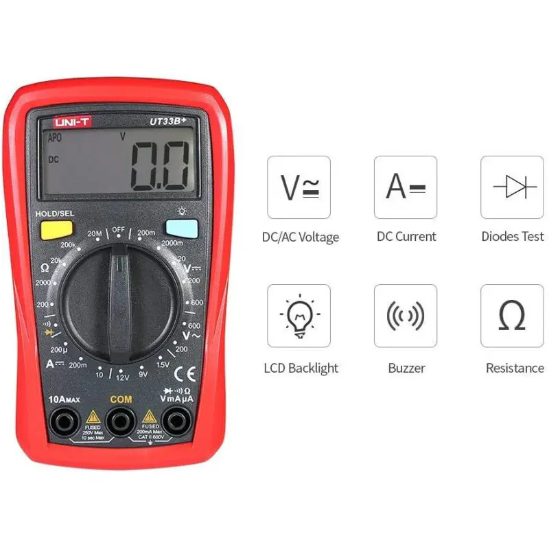 UNI-T UT33B+ Palm Size Digital Multimeter
