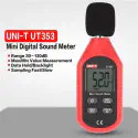 UNI-T UT353 Mini Sound Level Meter Decibel Meter, Digital Sound Level Meter 30-130dB Audio Noise Volume Measure Device Sound Meter Max/Min Fast/Slow Data Hold LCD Backlit Auto Power off