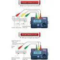 UNI-T UT522 Digital Earth Tester – 4000 Counts, 0–4000Ω Earth Resistance, 2-Wire & 3-Wire Testing, Professional Ground Tester