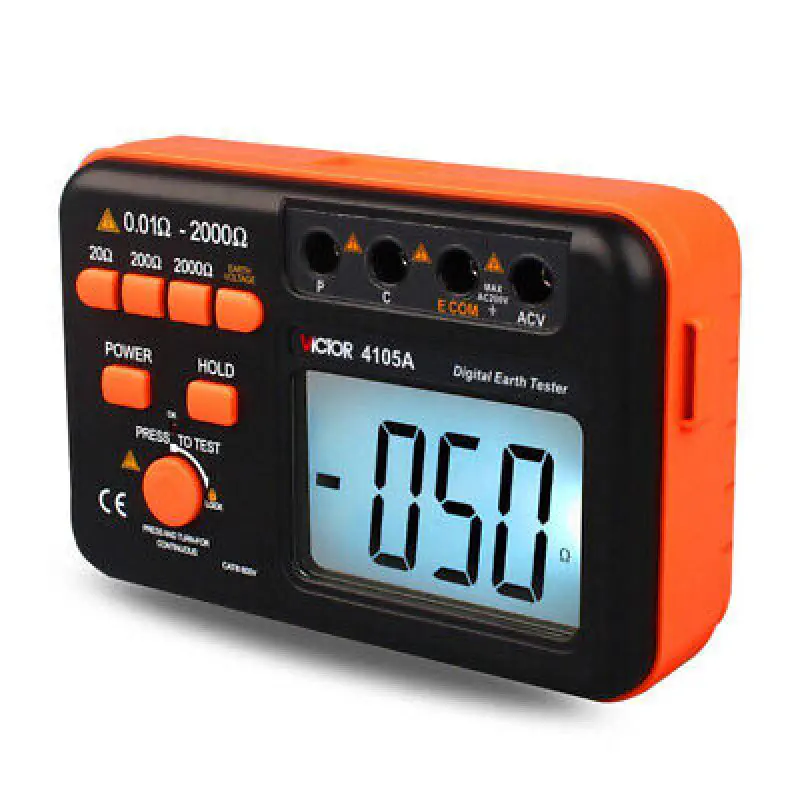 VICTOR 4105A Digital Earth Resistance Tester Grounded Resistance Tester 