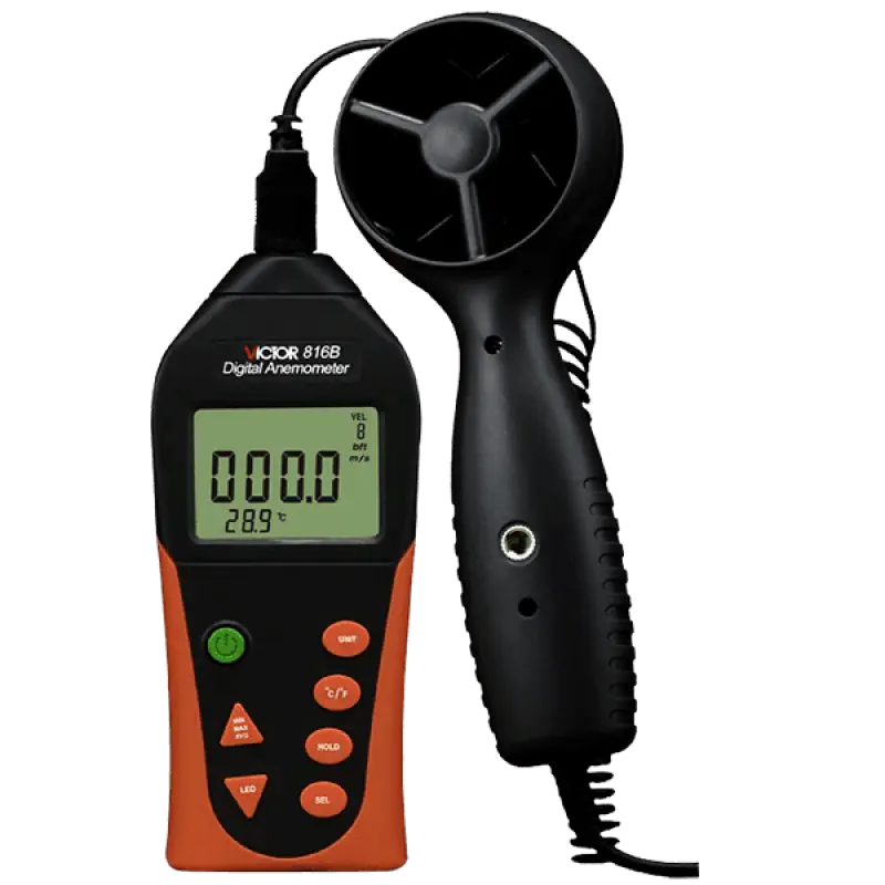 VICTOR 816B Digital Anemometer Wind Speed Tester