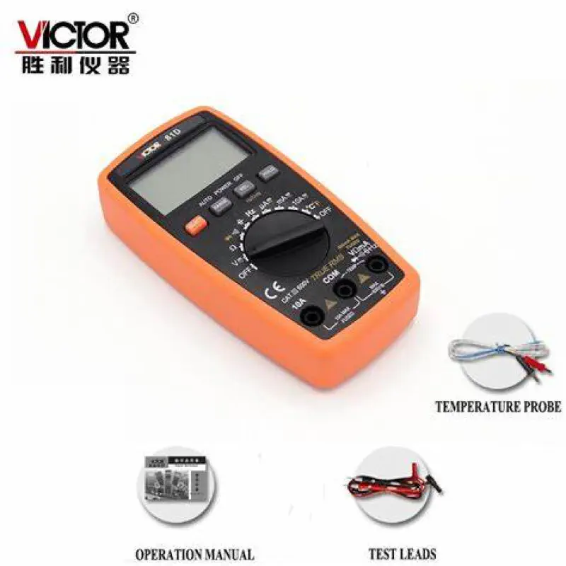 VICTOR 81D Digital Multimeter AC/DC 600V 10A ( 40MΩ, 100uF, 30MHz ) M