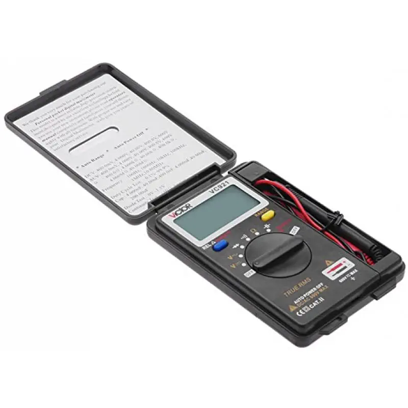 VICTOR VC921 Digital Multimeter True RMS 600V Mini Pocket Handheld size