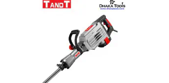 TANDT 1500 w, Demolition Breaker Hexagonal Shank, Impact force: 25 joules, Impact rate: 1800 bpm, flat & pointed chisels Model: TT1500B
