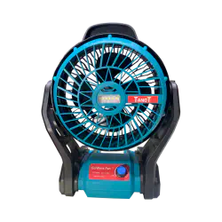 TANDT 12" Cordless Rechargeable Fan with Battery & Charger, 21watt, Brushed Motor Model: TTTF2024