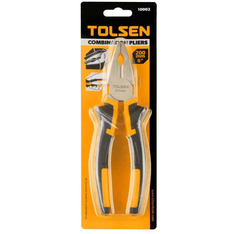 TOLSEN Combination Pliers ( 6" / 7" / 8" ) CR-V TPR Handle Model: 10000 / 10001 / 10002