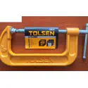 TOLSEN G Clamp ( 3" | 4" | 6" | 8" ) Powder Coated Bar, Heavy Duty Model:  10112 | 10113 | 10114 | 10115