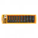 TOLSEN 18296 10Pcs 1/2" Drive Deep Impact Socket Set, CrMo Steel, Heat Treated, Impact Rated, Model: 18296