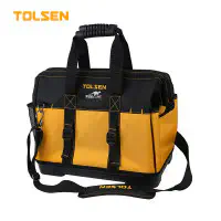 TOLSEN 16" Industrial Tool Bag Rigid Frame With Adjustable Shoulder Strap Model: 80103