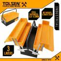 TOLSEN 16" Steel Tool Box 3 Layer Compartment Industrial Quality Model: 80211