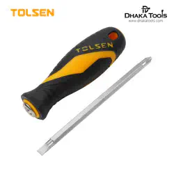 TOLSEN 20042 2 In 1 Screwdriver Set  – Interchangeable Blade, PH2 & SL6mm, CrV Steel, Compact & Versatile Screwdriver; Model: 20042