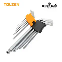 TOLSEN 9pc Torx Long Arm Allen Hex Key Set  Model: 20056