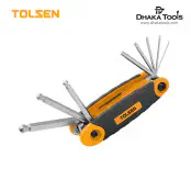 TOLSEN 8Pcs Folding Ball Point Allen Hex Key Set (1.5/2/2.5/3/4/5/6/8mm) Model: 20068