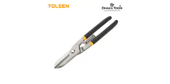 TOLSEN 10" Professional Tinman's Snips (250mm) Bi-Dipped Handle Model: 30030