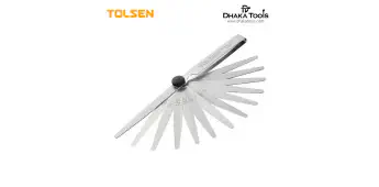 TOLSEN Feeler Guages 13 Blatt (0.05-1.00mm) Chrome Plated 35044