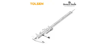 TOLSEN 6" Vernier Caliper (Metric and Inch) 0-150mm Steel Body w/ Hard Case Model: 35049