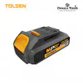 Tolsen 20V 2.0Ah Li-ion Battery Pack  compatible with all TOLSEN MP20V cordless tools. One Powers All, Model: 87472
