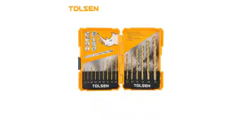 TOLSEN 15Pcs HSS Fractional Jobber Length Drill Bits Set Model: 75100