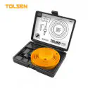 TOLSEN 8Pcs Hole Saw Set Kits for Plywood Drywall Wood Plastic Model 75866