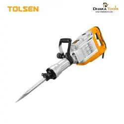 TOLSEN 1600W Demolition Hammer HEX chuck system w/ 7Pcs Accessories Industrial, Impact rate: 1850bmp, Impact force: 60J, FX Series Model: 88552