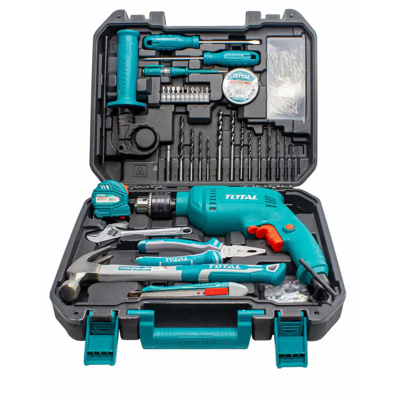 TOTAL 115 Pcs Tools Set Household Tool kit Model: THKTHP1152 