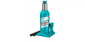 TOTAL Hydraulic Bottle Jack 4 Ton Capacity, 190-370mm Lift Range, with Safety Valve & Screw Extension THT109042