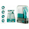 TOTAL 9Pcs Interchangeable Screwdriver Set Model: THT250906