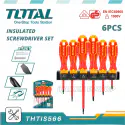 TOTAL 6Pcs Insulated Screwdriver Set THTIS566