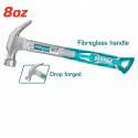 TOTAL Claw hammer Fiberglass Handle ( 8oz | 16oz ) Model: THTS7308 | THT73166