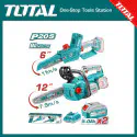 TOTAL Cordless 2 Pcs Chain Saw Combo Kit, 20V, 2 × 5.0Ah Batteries, 6" & 12" Brushless Chain Saws | Model: TOSLI240788