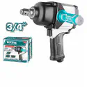 TOTAL Air Impact Wrench TAT40342 – 3/4" Square Drive, 1600Nm Max Torque, 4000 rpm, Twin Hammer Mechanism, with Universal Connector
