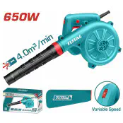 TOTAL 650W Aspirator Blower TB6036 – Variable Speed Blower/Vacuum with Dust Bag
