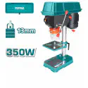 TOTAL Drill Press TDP133501 – 350W, 13mm Drilling Capacity, 5-Speed (580-2650 rpm), 50mm Spindle Travel, with Adjustable Work Table