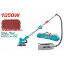 TOTAL Drywall Sander 1050W, 1000-2900 rpm Variable Speed, 215mm Pad (225mm Paper), Integrated Work Light, with Dust Collection Kit & 12 Sandpapers TDWS105016