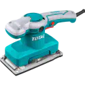 TOTAL Finishing Sander 320W, 14,000 rpm, 90x180mm Aluminum Base, with 5 Sandpapers & Extra Carbon Brushes TF1301826