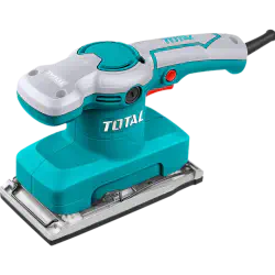 TOTAL Finishing Sander 320W, 14,000 rpm, 90x180mm Aluminum Base, with 5 Sandpapers & Extra Carbon Brushes TF1301826
