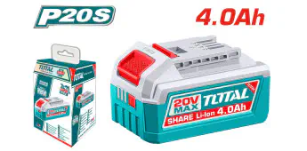 TOTAL TFBLI2002 Lithium-Ion Battery Pack – 20V, 4.0Ah for All TOTAL Cordless Tools