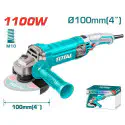 TOTAL Angle Grinder TG11010056 – 1100W, 12000 rpm, 100mm (4") Disc, M10 Spindle, Industrial Grade