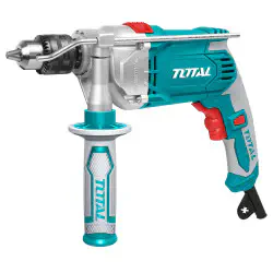 TOTAL Impact Drill TG111136 – 1010W, 0-2800 rpm, 13mm Keyed Chuck, Hammer Function, Variable Speed & Forward/Reverse Switch
