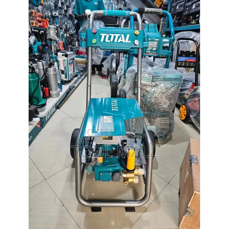 TOTAL High Pressure Washer TGT11176 – 2400W Copper Wire Induction Motor, 100 Bar (1450 PSI), 10 L/min, 8m Steel-Wired Hose, Suitable for Industrial/Commercial Use
