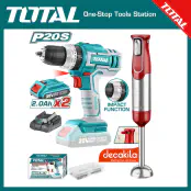 TOTAL Cordless 2 Pcs Combo Kit TOSLI240208 – 20V Brushless Rotary Hammer & Cordless Hand Blender