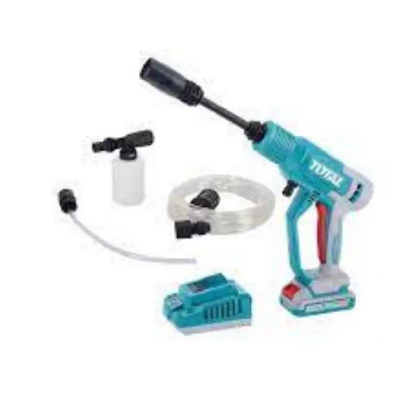 TOTAL TPWLI20362 Cordless pressure washer 24.8Bar, Car washer with battery & charge; 20V, 2.0Ah 