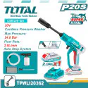 TOTAL TPWLI20362 Cordless pressure washer 24.8Bar, Car washer with battery & charge; 20V, 2.0Ah 
