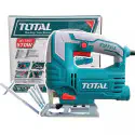 TOTAL Jig Saw  570W, 800-3000 rpm Variable Speed, 65mm Wood / 8mm Steel Cutting, 4-Step Pendulum, with 3 Saw Blades & Extra Carbon Brushes TS206656
