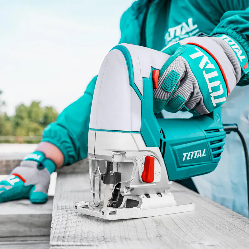 TOTAL Jig Saw TS2081006 – 800W, 800-3000 rpm Variable Speed, 100mm Wood / 10mm Steel / 20mm Aluminum Cutting, 5 Free Wood Blades