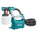 TOTAL HVLP Floor-Based Spray Gun TT5006 – 550W, 800ml Container, 850ml/min Max Flow, 3 Spray Patterns, with Viscosity Cup, Cleaning Needle & Shoulder Strap