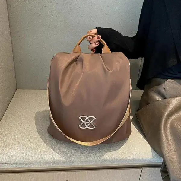 Women Large Capacity Outdoor Tote Bag ( coffee / brown )